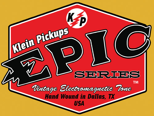 Klein Pickups Epic Series Stratocaster, Telecaster, P-90, & PAF Pickups Logo